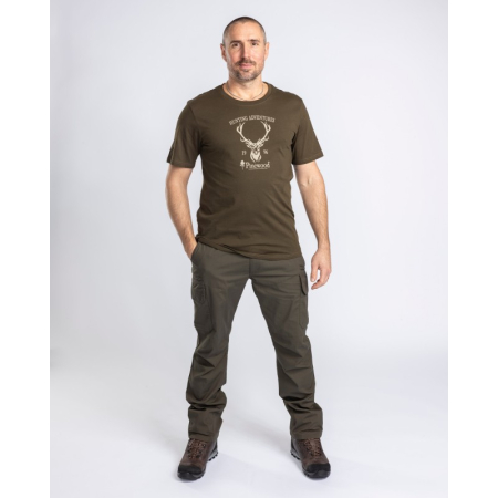 PINEWOOD T-SHIRT RED DEER KOLOR GREEN